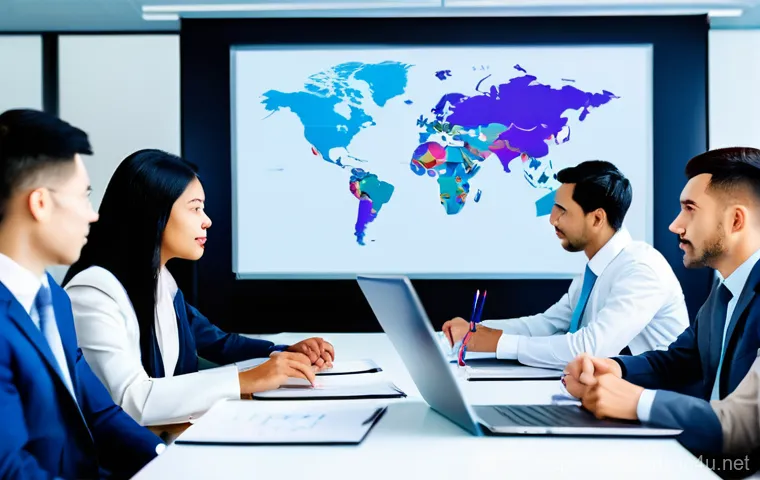 식품위생 분야 해외 취업 기회 - **Prompt:** A highly skilled food hygiene specialist, a Caucasian man in his late 30s, wearing a cri...