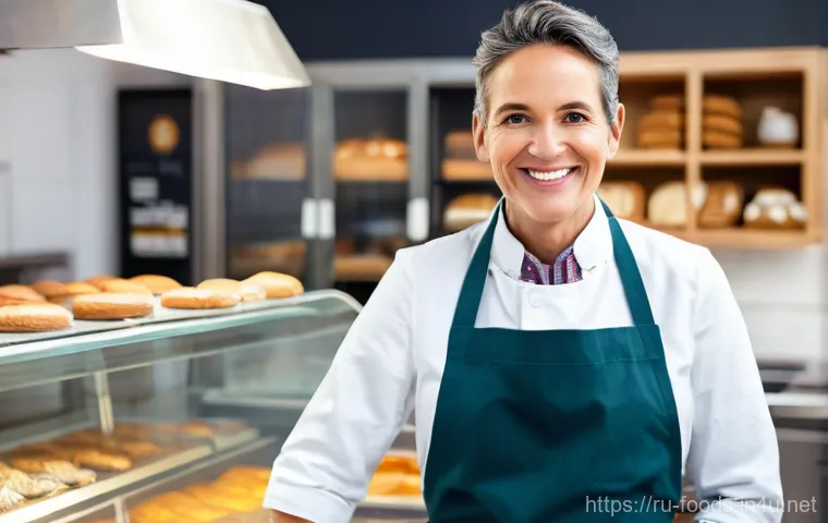 식품위생 분야 해외 취업 기회 - **Prompt:** A diverse group of four food safety professionals – a young Asian woman, a middle-aged A...